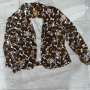 Artistic print denim jacket
